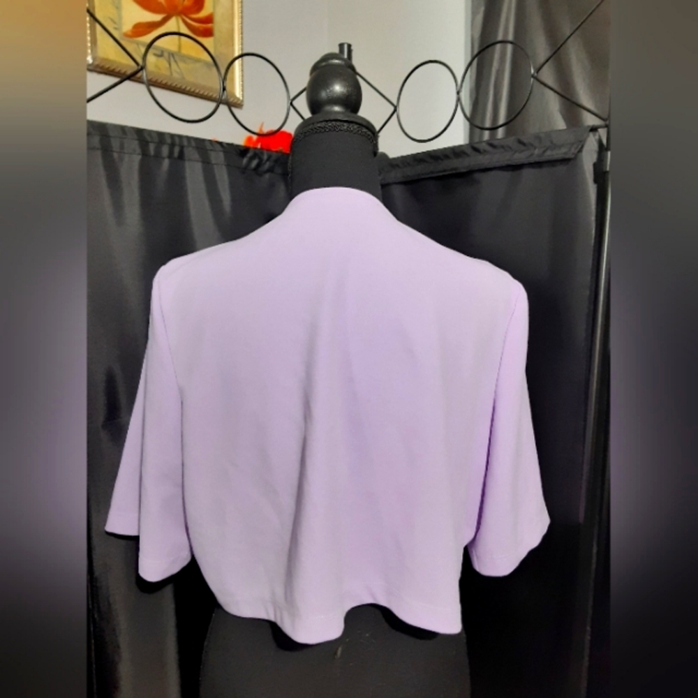 Perceptions Jacket Lavender Garment Lime Embroide… - image 5